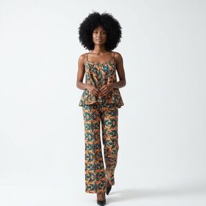 Printed Floral Pant Set